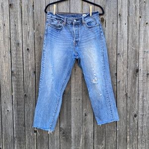 White Oak Cone Denim Levi’s Selvedge Ankle Jeans Size 29